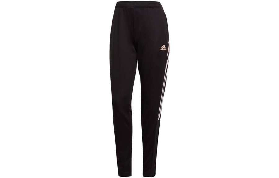 Adidas Adidas Knitted Sweatpants Women's Black Moderate Straight Fit Pants