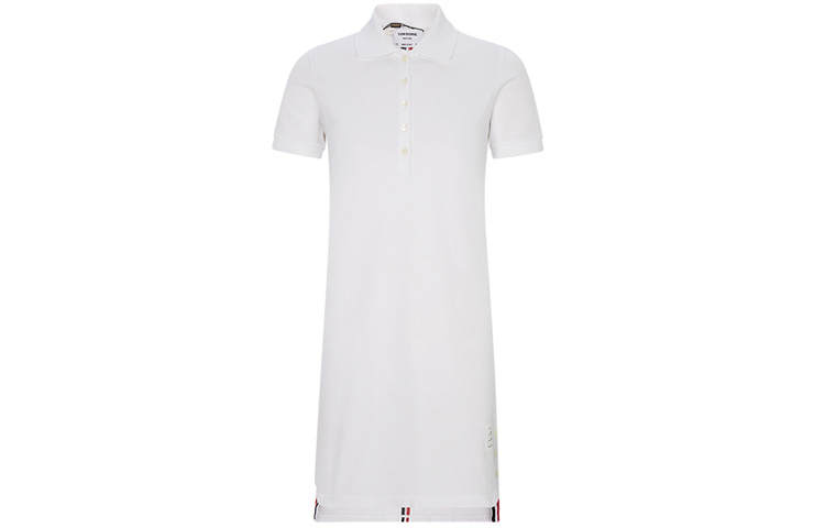 THOM BROWNE THOM BROWNE Rwb Striped Polo Dress