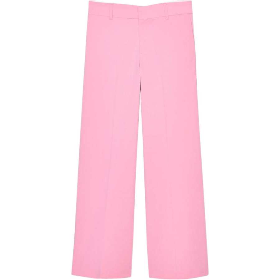 ZARA Casual Pants Women's Pink Moderate Straight Fit Pants
