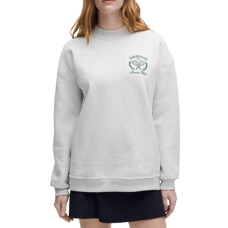 Lululemon HeavyweightFleece Sweatshirt Women's Light Gray