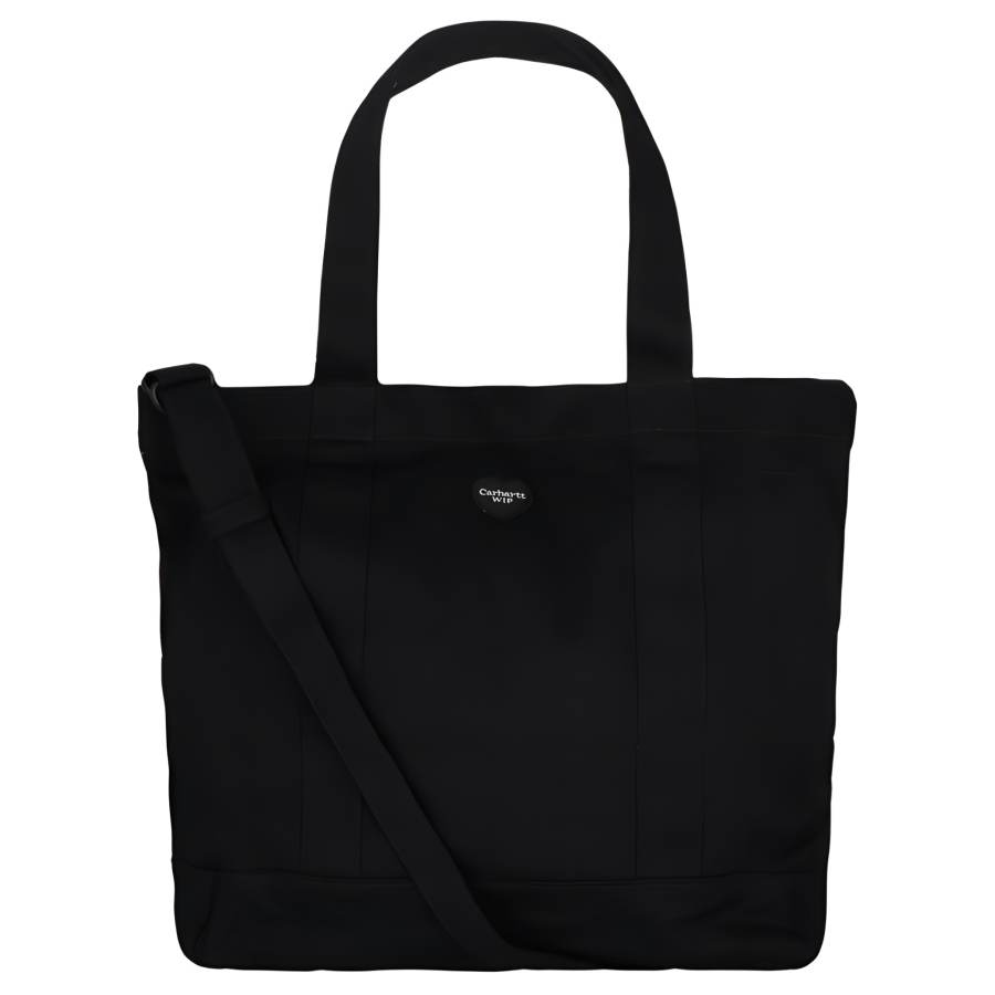Carhartt WIP Cotton Tote Bag, Shopping Bag, Crossbody Bag, One Shoulder Handbag Regular Unisex Black