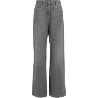 Elisabetta Franchi High Waisted Wide-Leg Jeans