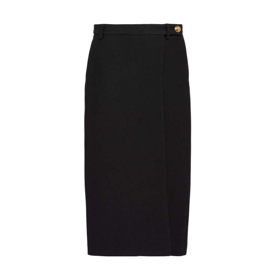 PRADA SS23 Casual Long Skirt Women's Black