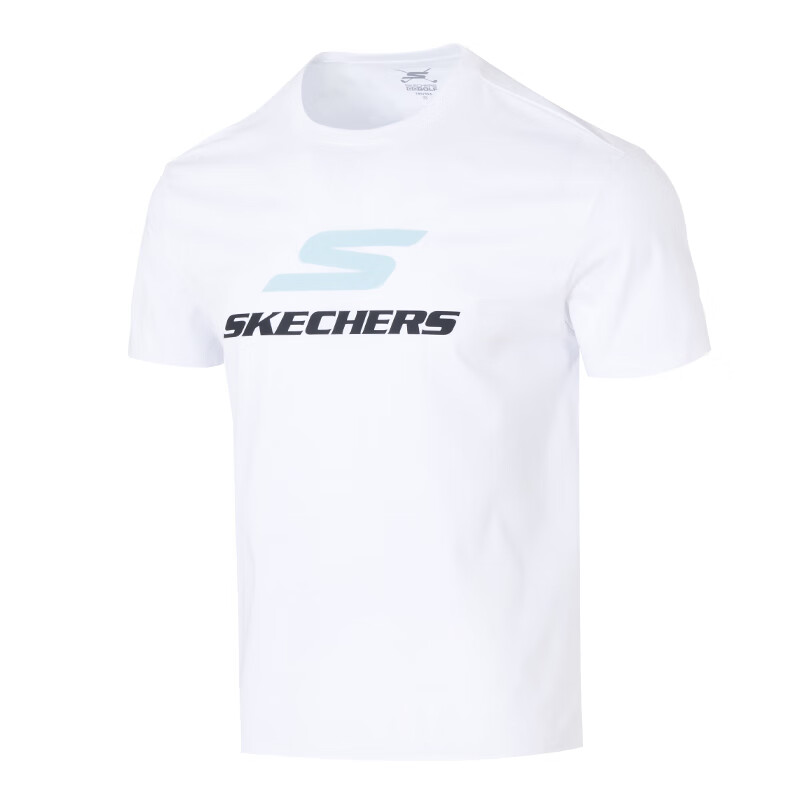 Skechers T Shirt Unisex Bright White