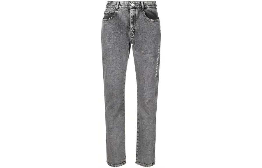Stella McCartney Jeans Women's Gray Moderate Tapered Pants
