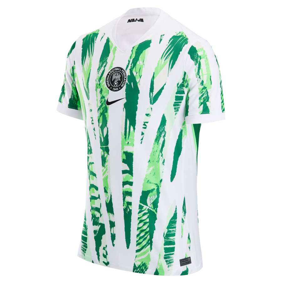 Nike Nike Nigeria National Team Soccer Jersey Fan Edition Men's White/Pine Green/Shock Green/Black