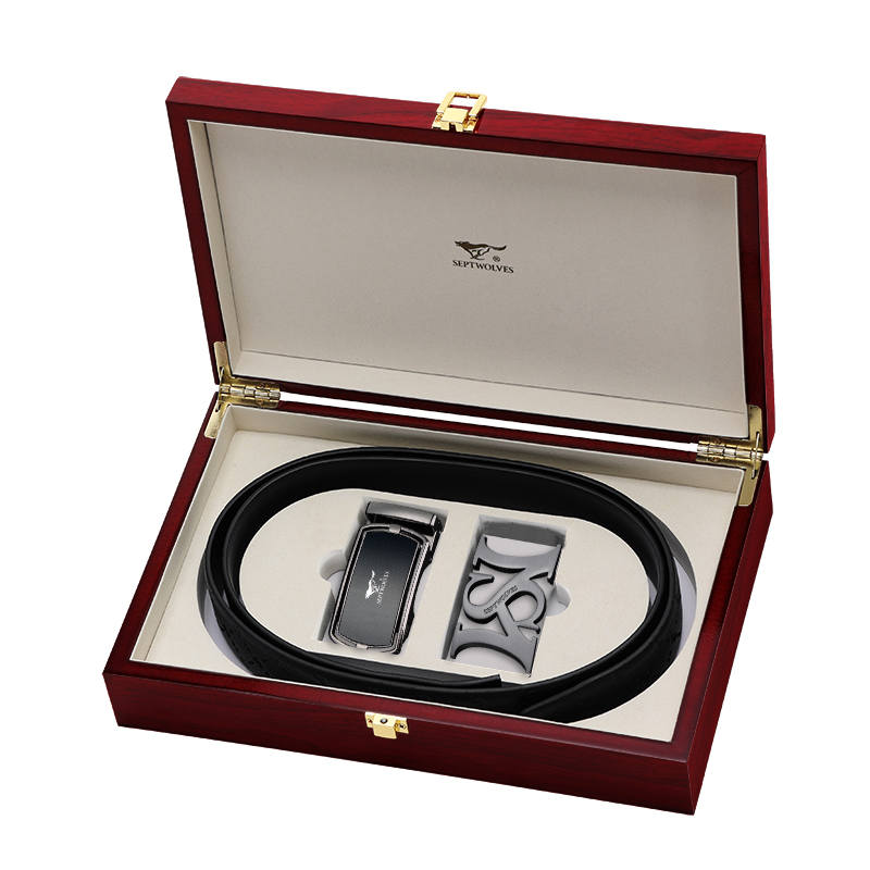 SEPTWOLVES SEPTWOLVES Split Cow Leather Belts Men's Width 3.5cm