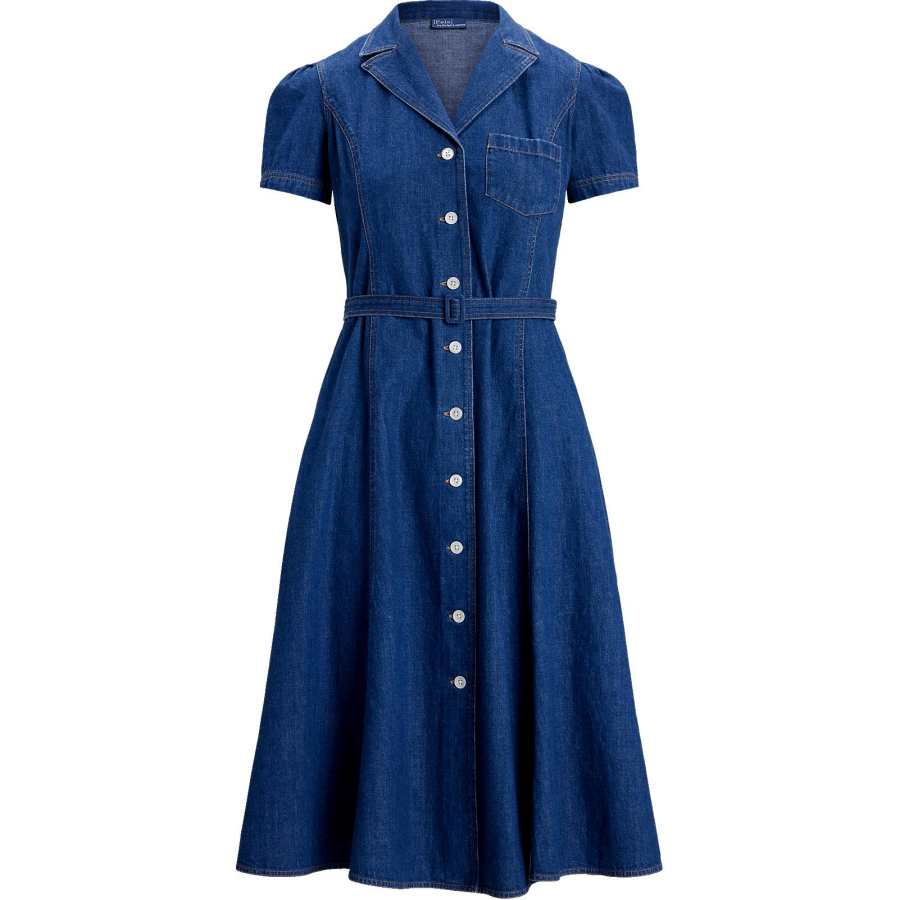 Polo Ralph Lauren Short Sleeved Dress Women's Indigo