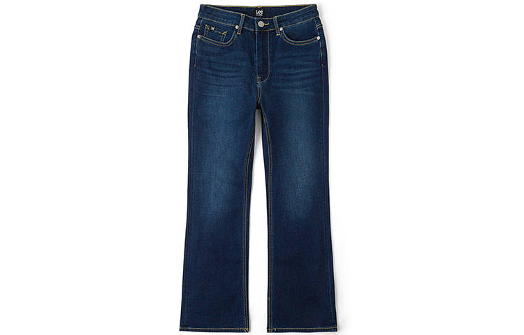 Lee Jeans Women's Blue Moderate Straight Fit Pants