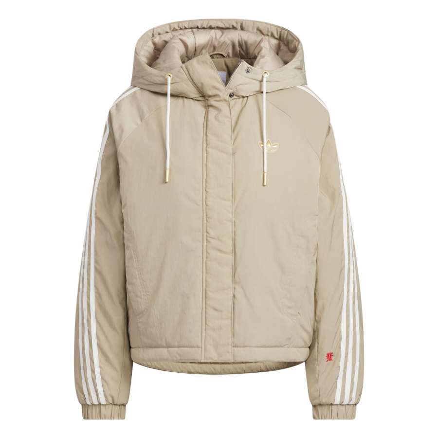 Adidas Originals CNY W JACKET PA Puffer Jacket Women's Shadow Khaki Brown