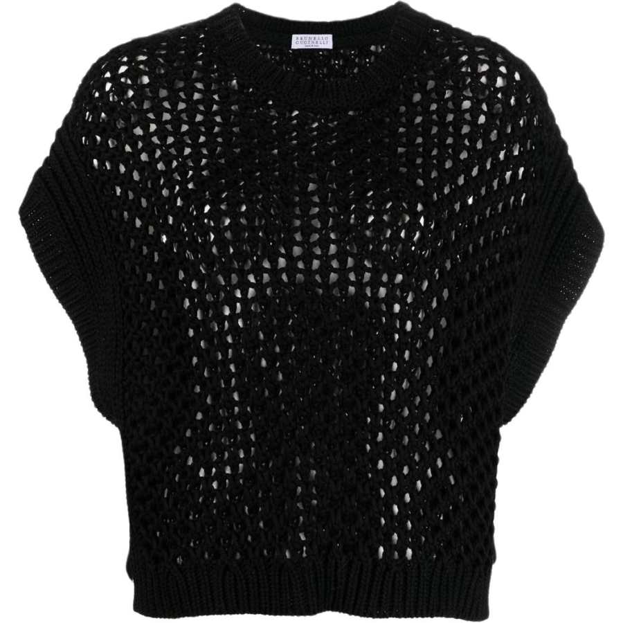 Brunello Cucinelli Brunello Cucinelli Ribbed Net Jumper
