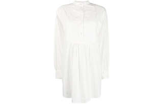 See By Chloe SS22 Long Sleeved Dress Women's White