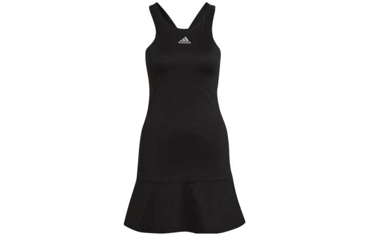 Adidas Adidas Slip Dresses Women's Black Crew Neck Moderate Short