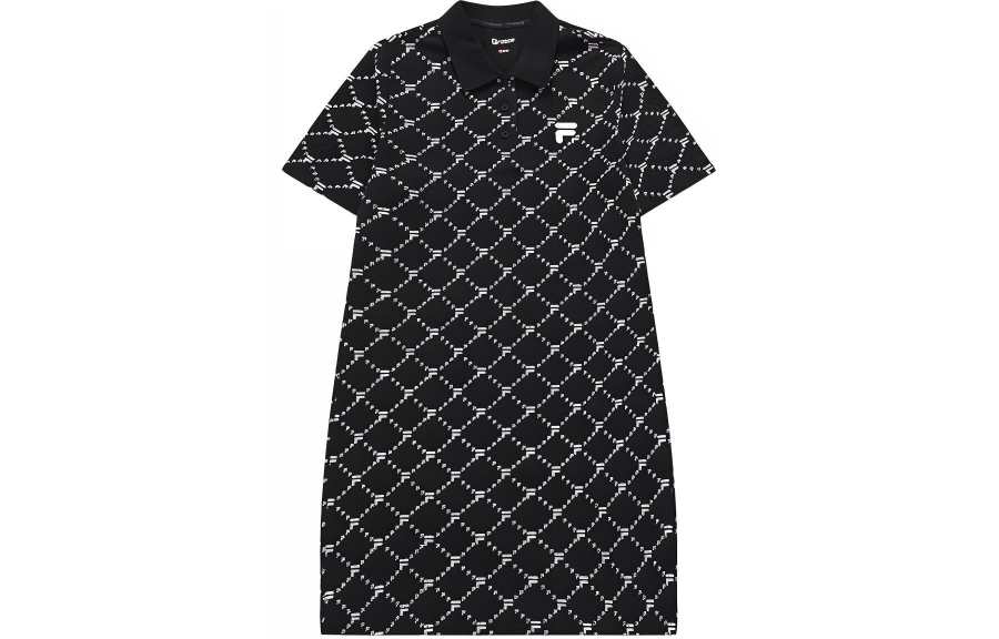 FILA FUSION FOB Short Sleeved Dress Women's Jet Black