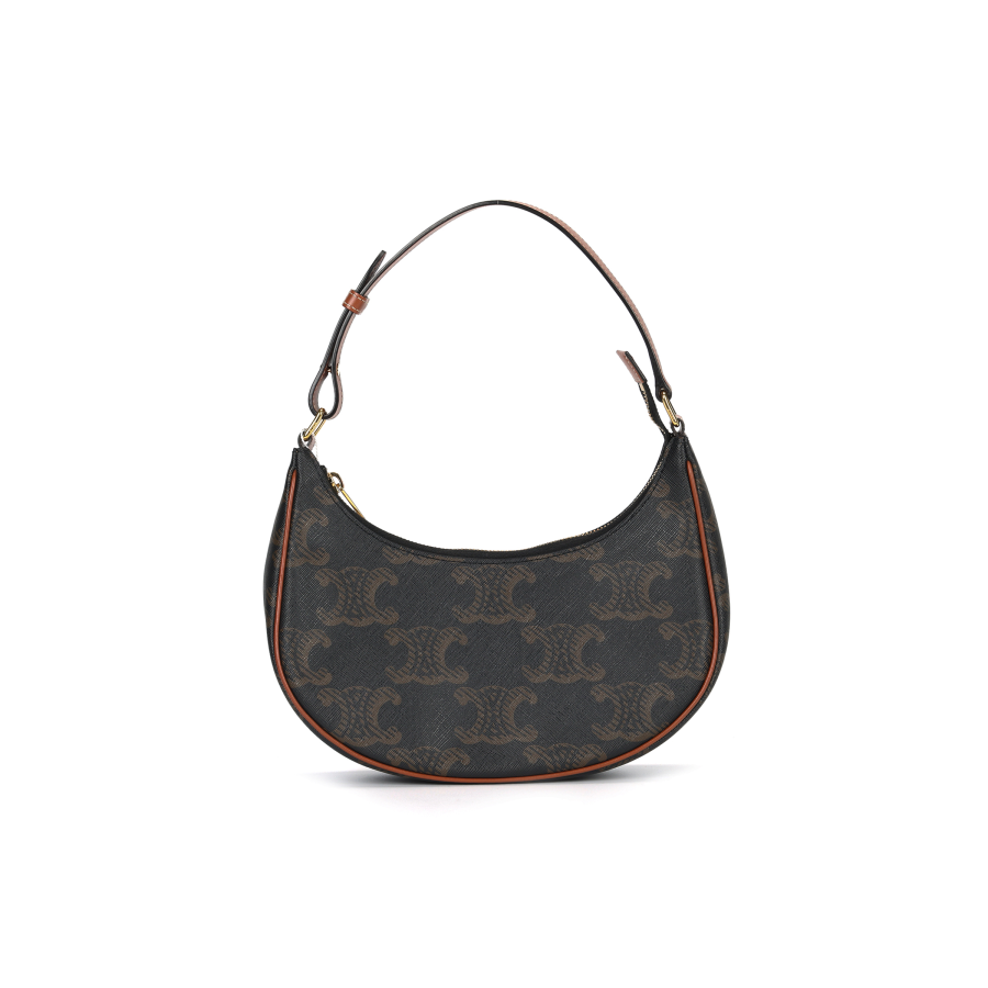 CELINE Ava Cow Leather Shoulder Bag, Handbag, Shoulder Bag Women's Tawny