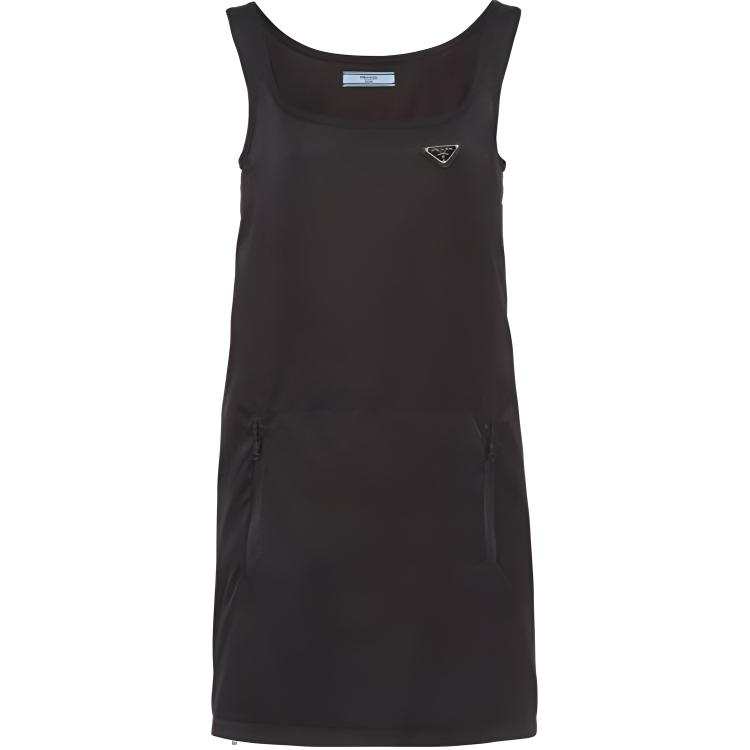 PRADA SS22 Sleeveless Dress Women's Black