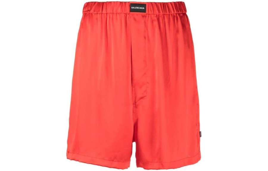 Balenciaga FW22 Casual Shorts Loose Fit Women's Orange Red