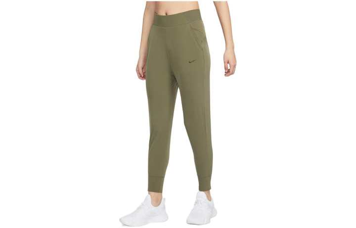 Nike Nike Knitted Sweatpants Women's Green Moderate Slim Fit Pants