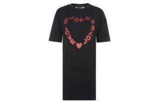 LOVE MOSCHINO Short Sleeved Dresses Women's Black Crew Neck