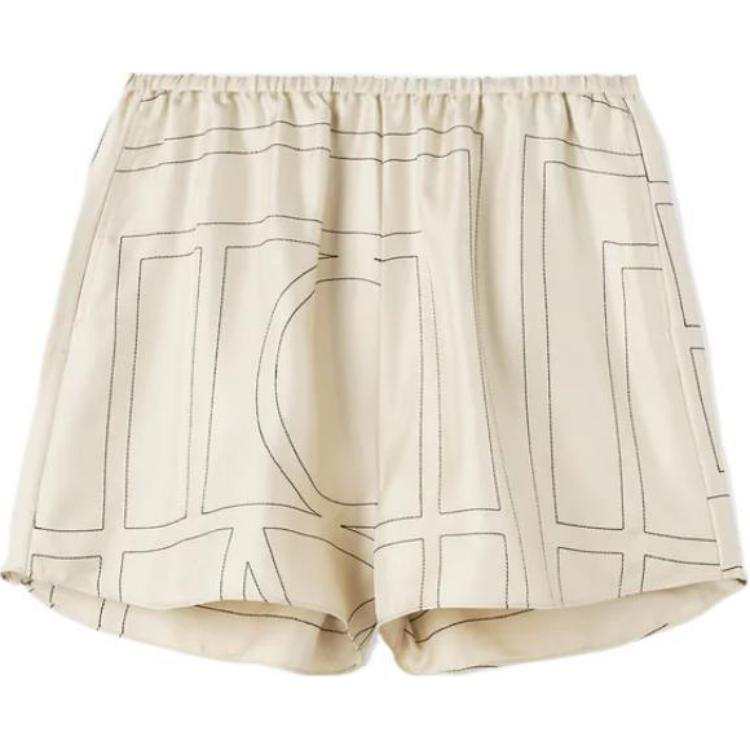 TOTEME Toteme monogram silk shorts