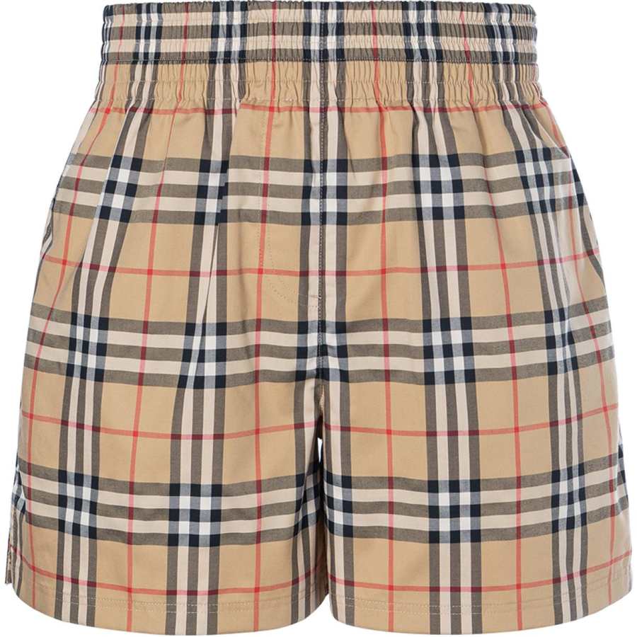 Burberry Vintage Check side-stripe shorts