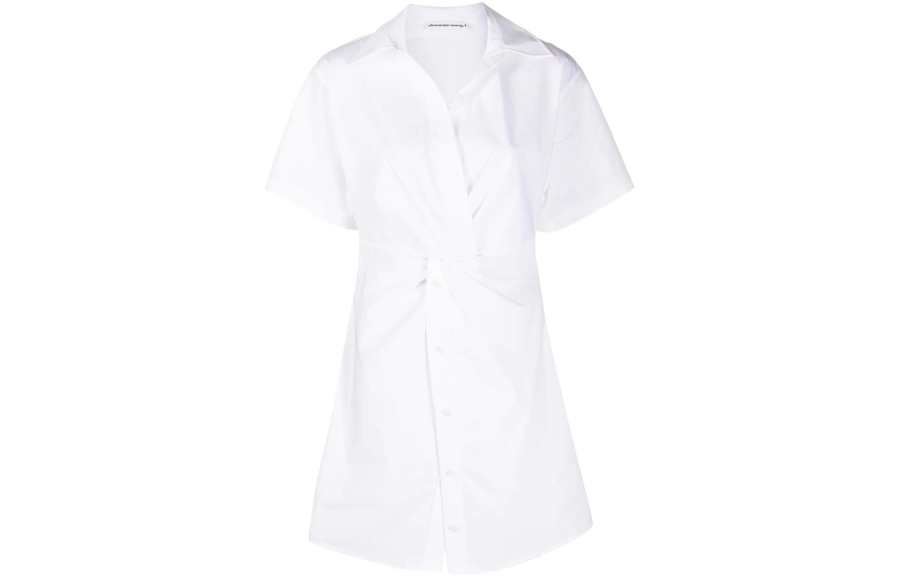 Alexander Wang Short Sleeved Dresses Women's White Moderate