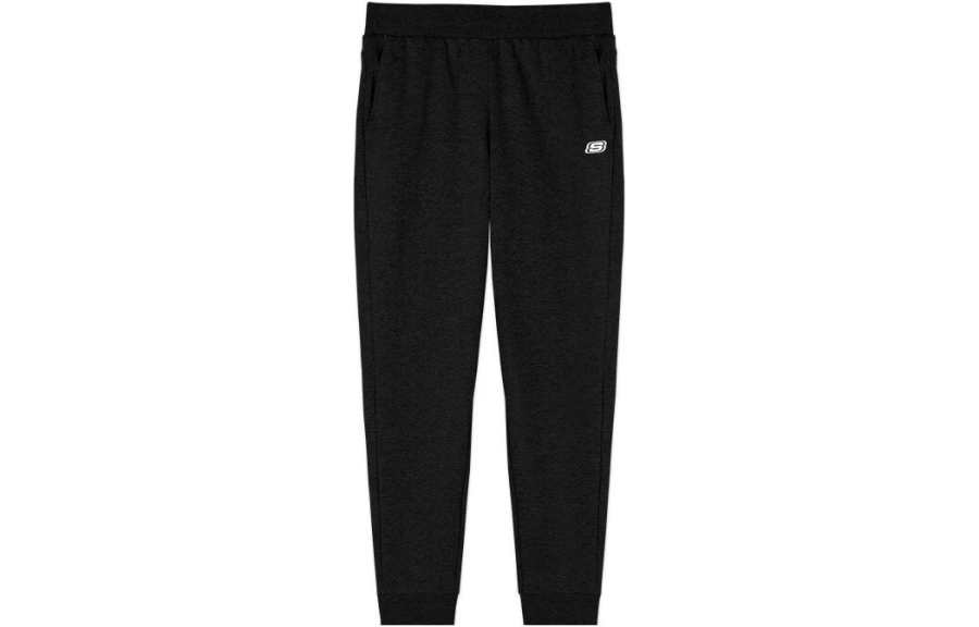 Skechers Knitted Sweatpants Women's Carbon Black/0018 Moderate Cuffed Pants