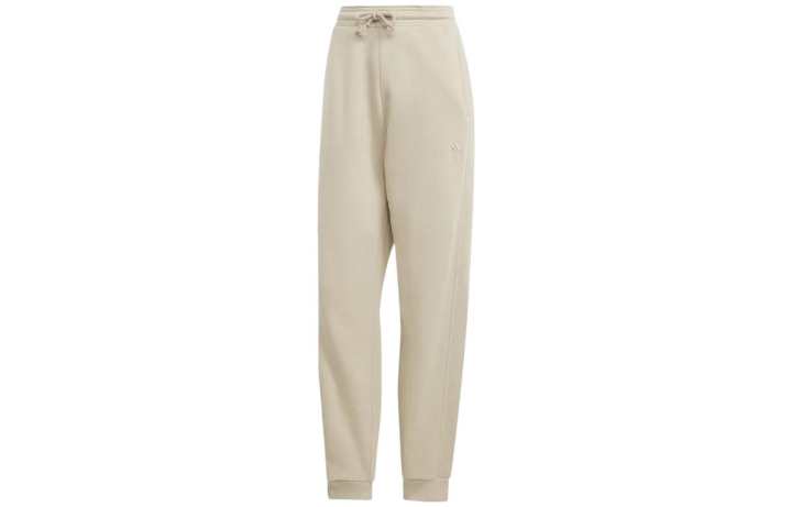 Adidas Adidas Knitted Sweatpants Women's Beige Moderate Cuffed Pants