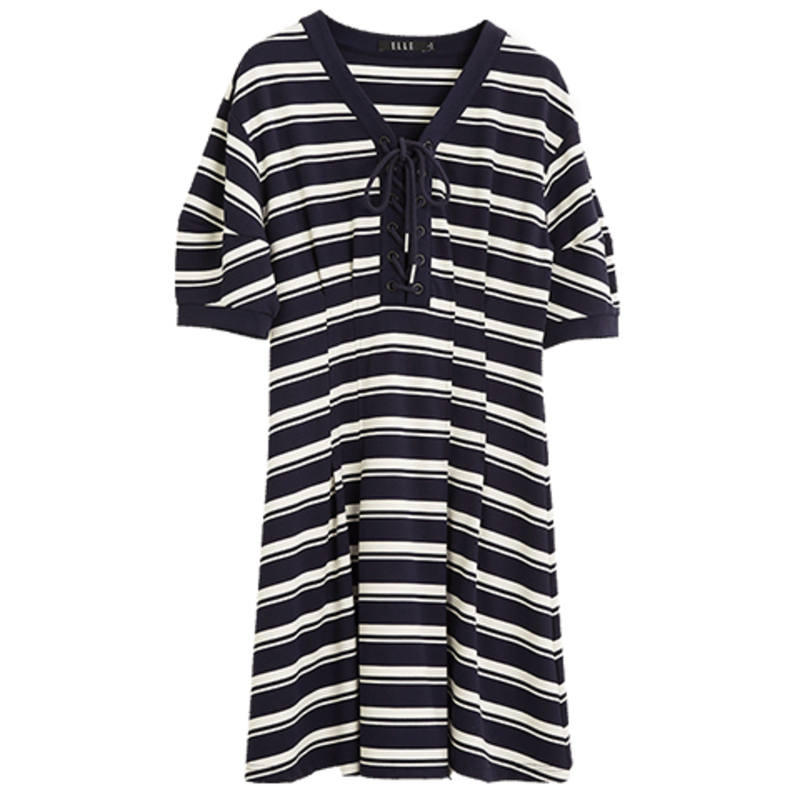 ELLE Short Sleeved Dress Women's Clothing