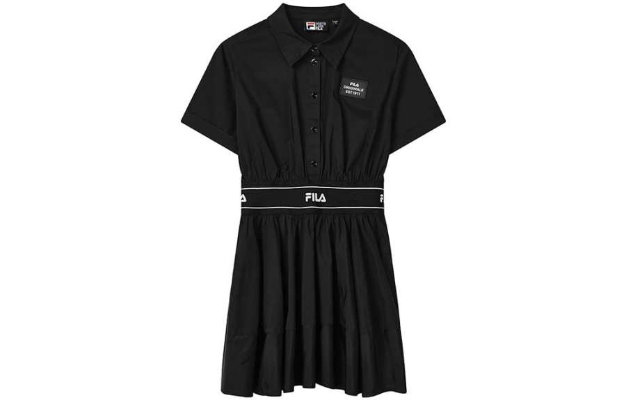 FILA Short Sleeved Dress Women's Black