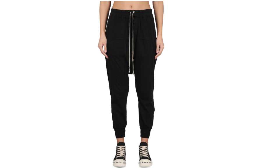 Rick Owens DRKSHDW Knitted Sweatpants Women's Black Moderate Other