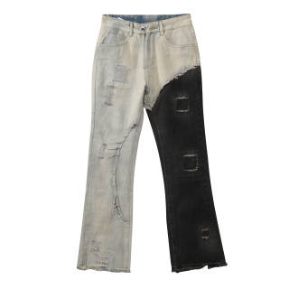 JUFU Jeans Women's Black/White Moderate Straight Fit Pants