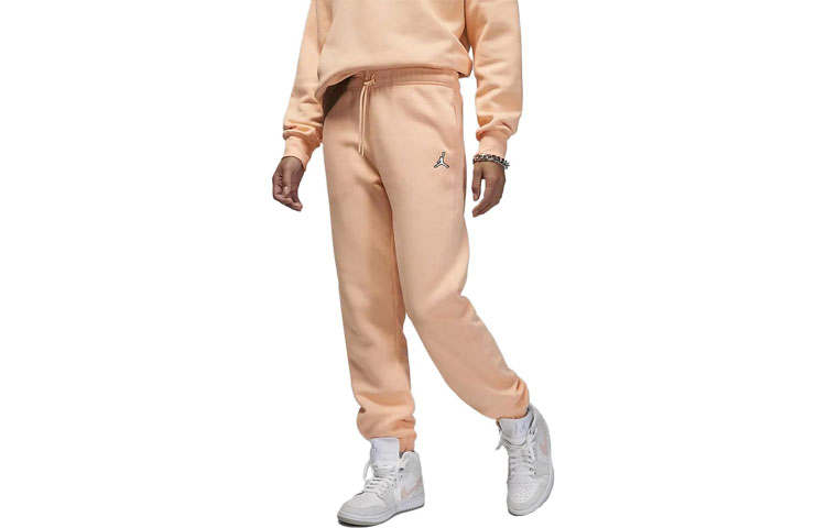 Jordan Jordan Brooklyn Knitted Sweatpants Women's Coral Moderate Cuffed Pants