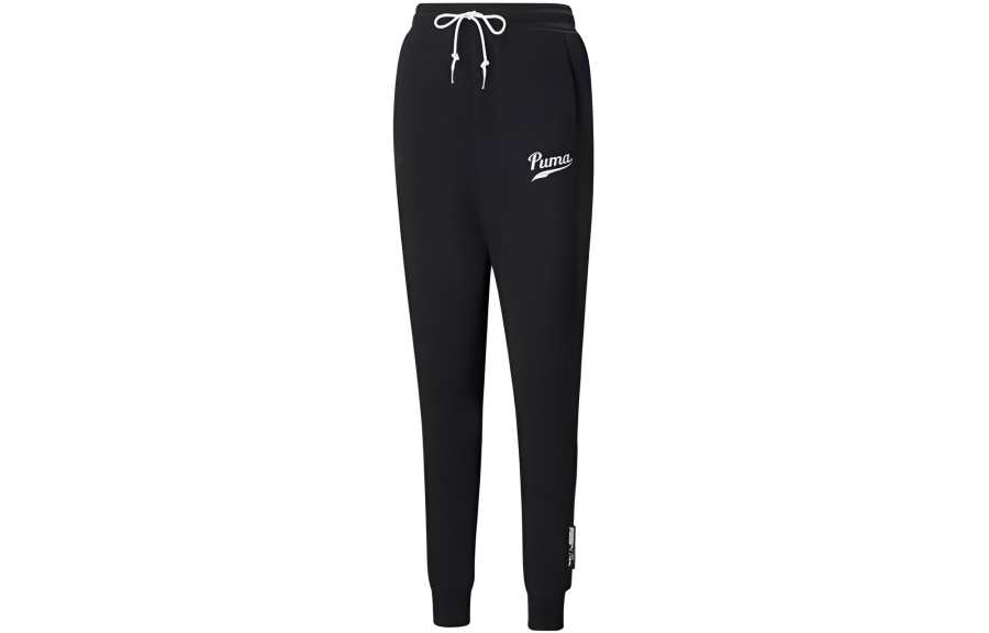 PUMA Knitted Sweatpants Women's Black Moderate Sweatpants