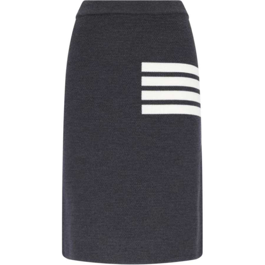 THOM BROWNE THOM BROWNE 4-Bar Fitted Skirt