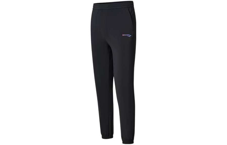 Saucony Knitted Sweatpants Women's Jet Black Moderate Cuffed Pants