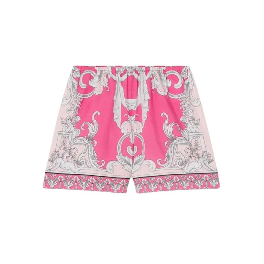 VERSACE Barocco Beach Shorts 'Fuxia/English Rose'