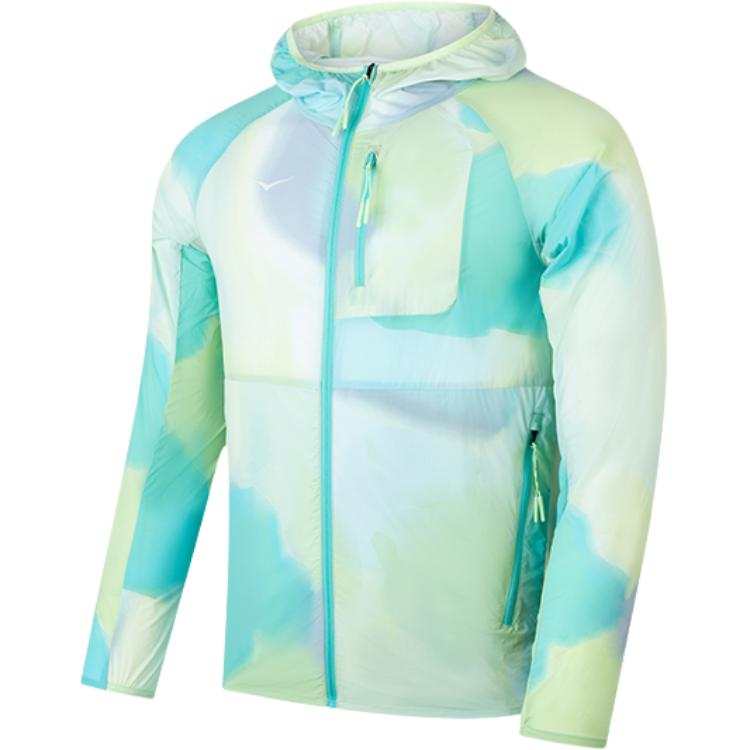 HOKA ONE ONE LIGHT SUN Jacket Men's Cyan Apple Print