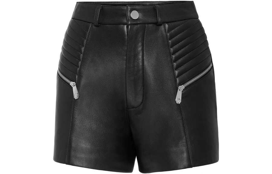 Philipp Plein zipper-detail leather shorts