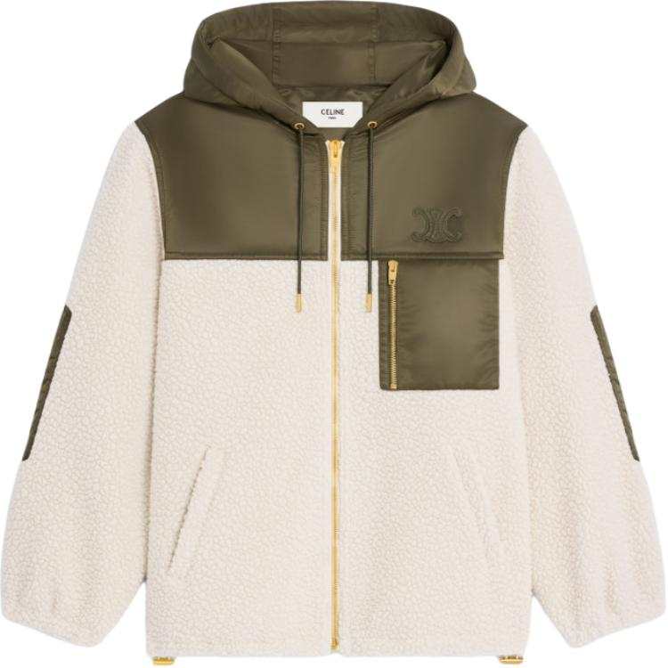 CELINE CELINE Fleece Jacket In Fur effect Cashmere