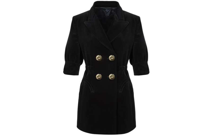 Blazé Milano velvet double-breasted dress