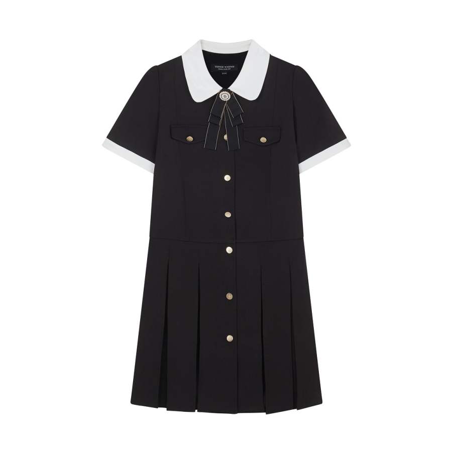 Teenie Weenie Short Sleeved Dress Women's Black