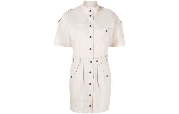 ISABEL MARANT Short Sleeved Dress Women's Nude