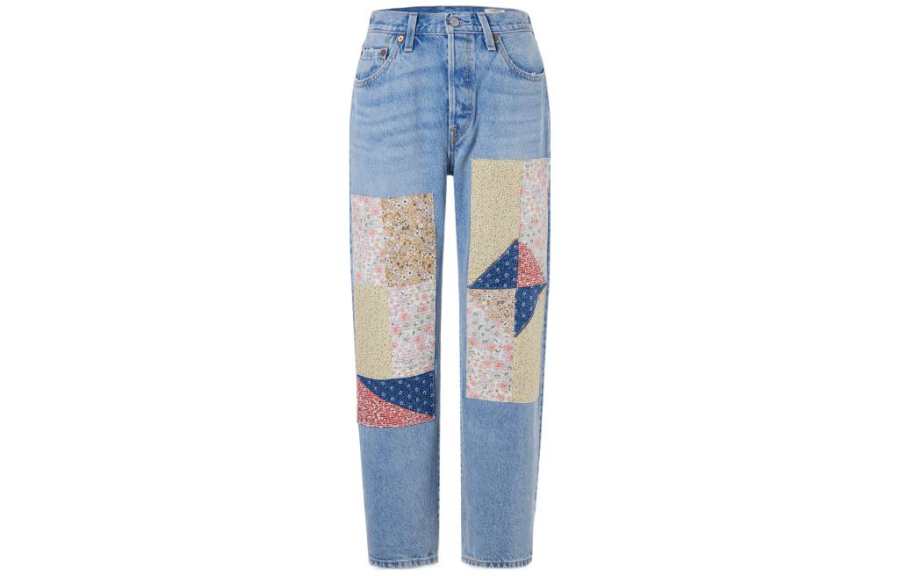 Levis 501 '90s Patchwork Straight-leg Jeans