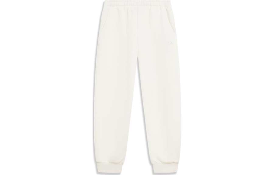 Li-Ning Li Ning Sports Life Collection Knitted Sweatpants Women's Ecru