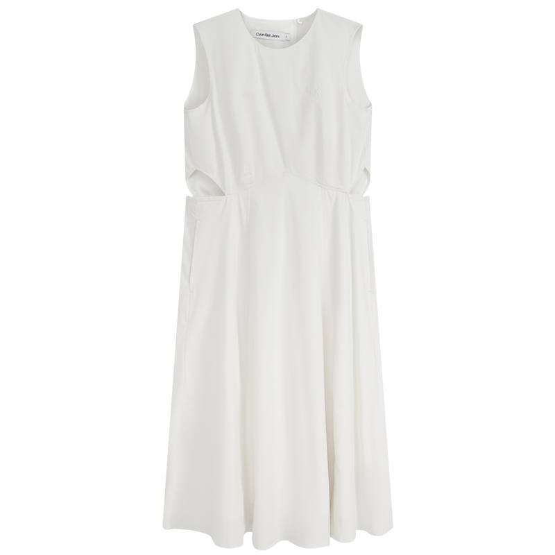 CALVIN KLEIN Sleeveless Dress Women's Moon White