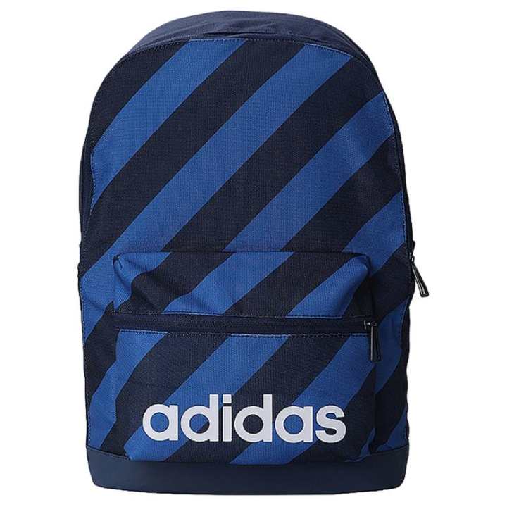 Adidas Adidas Polyester Backpack Unisex Black & Blue