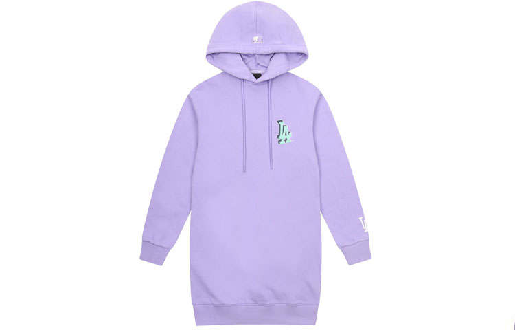 MLB Long Sleeved Dresses Women's Purple Hooded Moderate Short