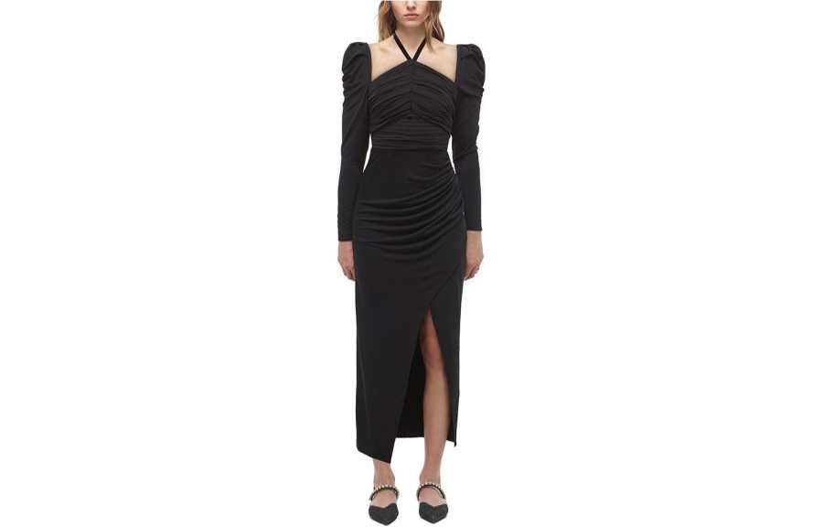 Self-portrait Self portrait Long Sleeved Dress Women's Black