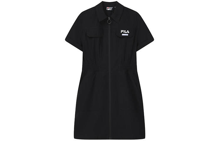 FILA Short Sleeved Dress Women's Jet Black